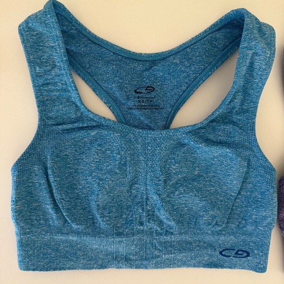 Set of 2 Champion Sports Bras Purple + Blue - Picture 4 of 6